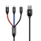 Baseus 3 In 1 Fast Charging Cable 35A Braided Multi USB Cable For IPhone Android Type C Devices 0