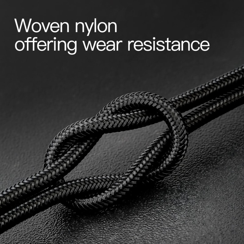 Baseus 3 In 1 Fast Charging Cable 35A Braided Multi USB Cable For IPhone Android Type C Devices 11