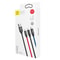 Baseus 3 In 1 Fast Charging Cable 35A Braided Multi USB Cable For IPhone Android Type C Devices 4