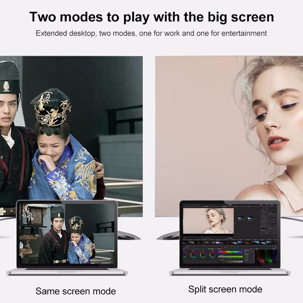 A18 Pro 3 in 1 USB C iPhone Micro USB to HDMI Adapter Screen Mirroring Cable for TV Display