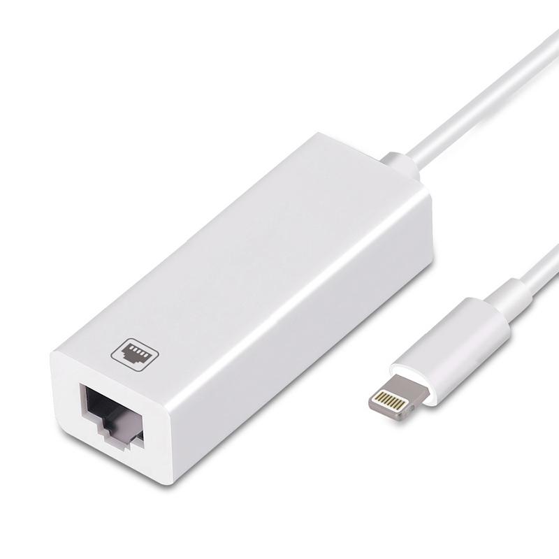 Lightning Ethernet Adapter iPhone iPad Wired Internet Network Adapter LAN Access