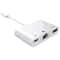 NK-107 3-in-1 iPhone OTG Adapter Ethernet USB Charging Converter Cable for iPad