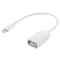 Lightning OTG Adapter USB Female to 8 Pin iPhone Data Cable 18cm for iOS Devices