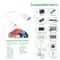 Lightning OTG Adapter USB Female to 8 Pin iPhone Data Cable 18cm for iOS Devices