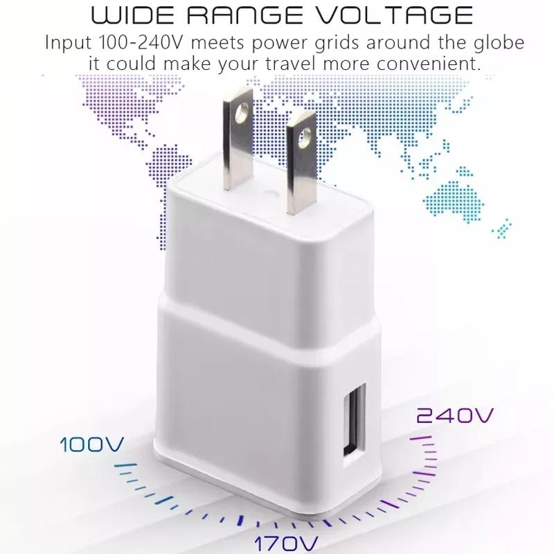 Universal Fast Charging Cable And Travel Charger Set For IPhone Android 5V 2A Power Adapter Kit 4