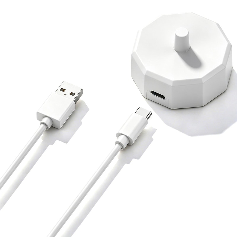 AquaSonic Magnetic Toothbrush Charger Base USB C Cable for Black Vibe Series Replacement