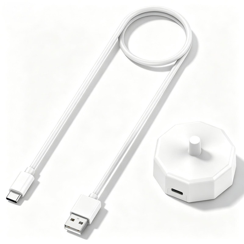 AquaSonic Magnetic Toothbrush Charger Base USB C Cable for Black Vibe Series Replacement