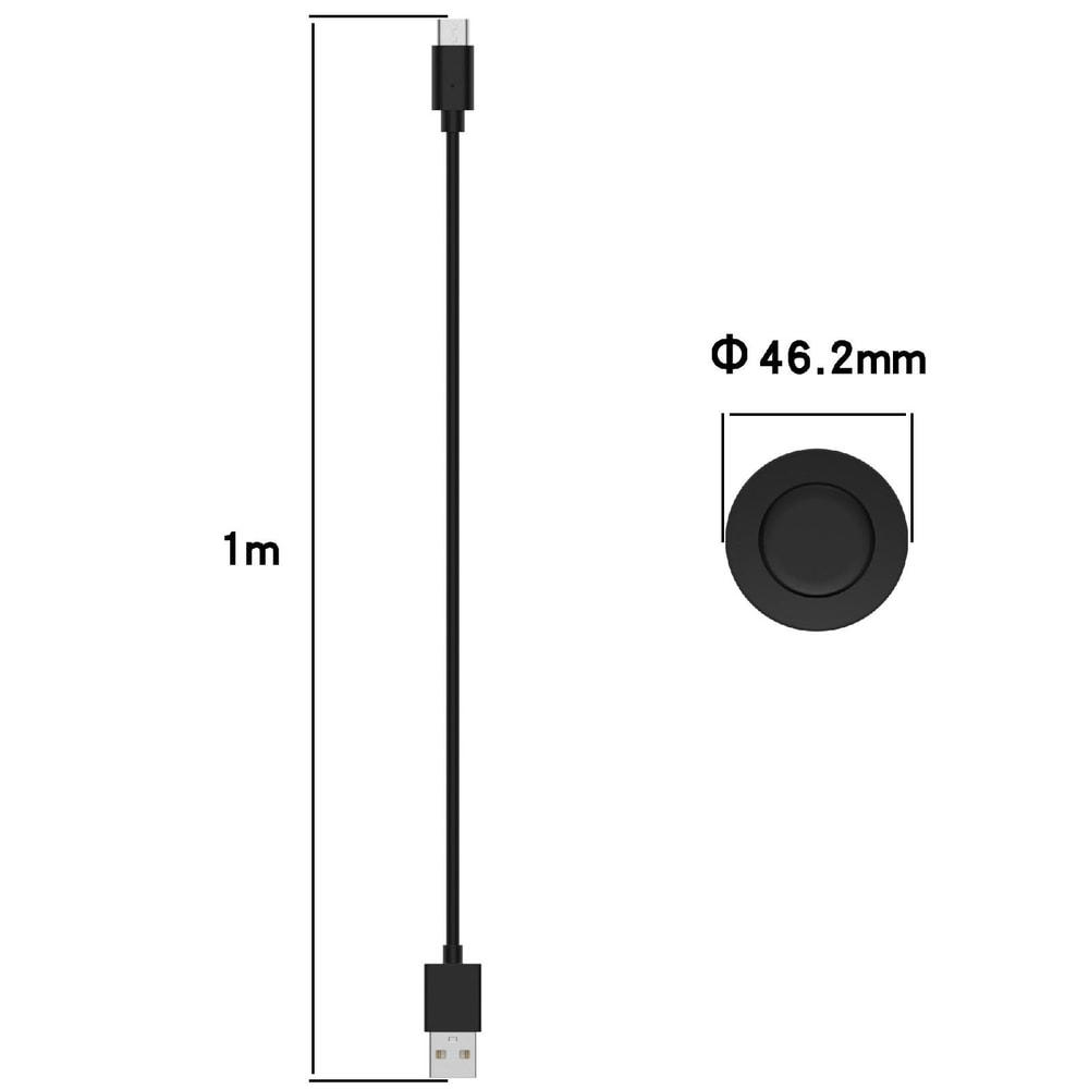 Magnetic Wireless Charger for Xiaomi Watch S1 Fast Safe Charging Cable 1m Portable Dock