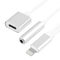 8 Pin to 3.5mm Audio & Charging Adapter Cable for iOS Devices Compact Lightning Converter 10cm