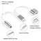 8 Pin to 3.5mm Audio & Charging Adapter Cable for iOS Devices Compact Lightning Converter 10cm