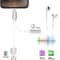 8 Pin to 3.5mm Audio & Charging Adapter Cable for iOS Devices Compact Lightning Converter 10cm
