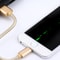 1m Woven Style Metal Head IPhone Charging Lightning Cable USB Data Cable Rose Gold 5