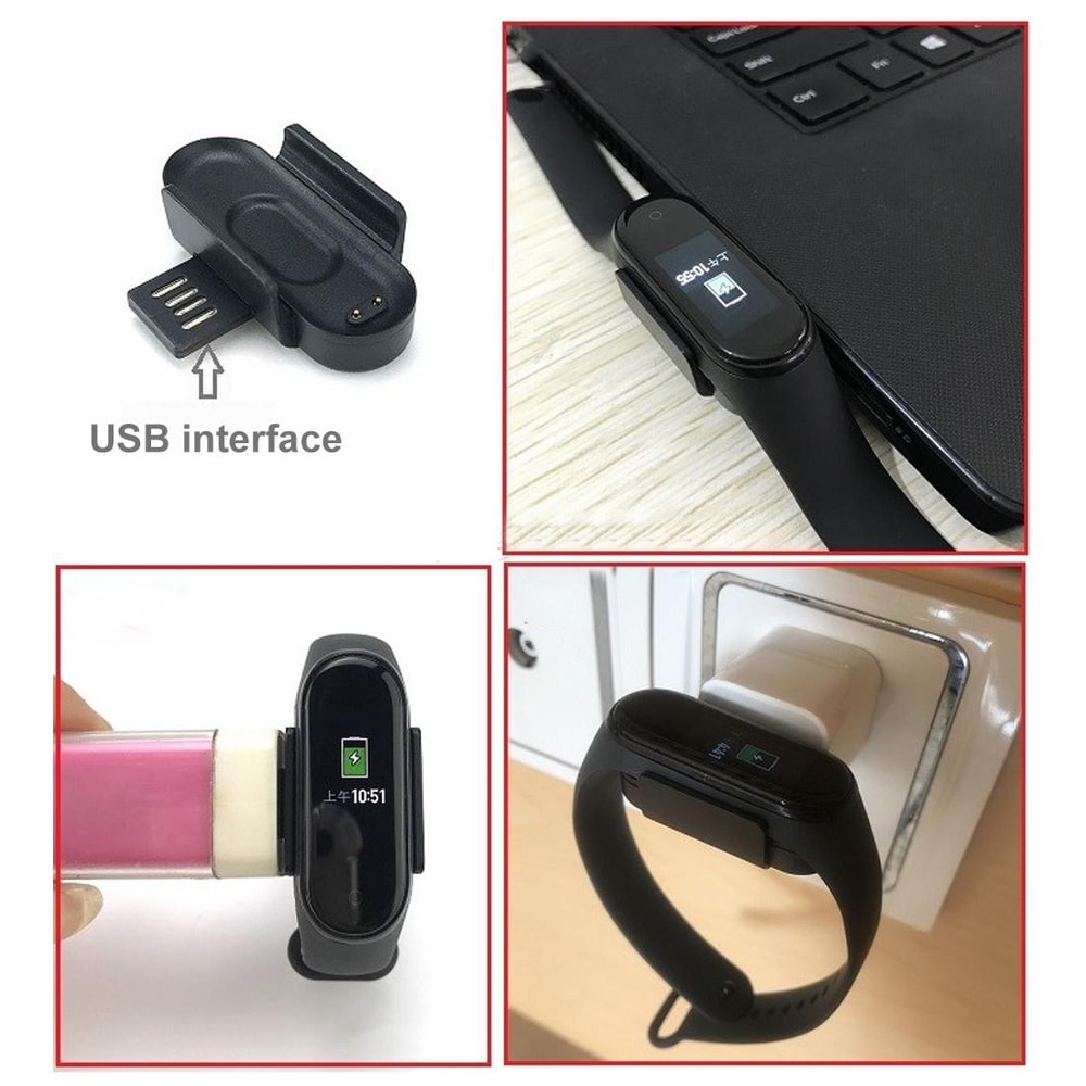 Xiaomi Mi Band 4 Charging Dock with 1m Cable Smart Watch Charger Stand Base