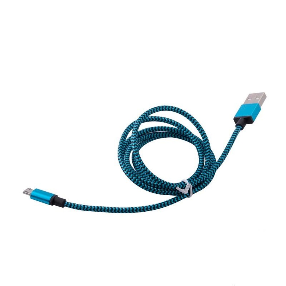 1m Woven Braided Micro USB to USB 2.0 Fast Charging & Data Sync Cable