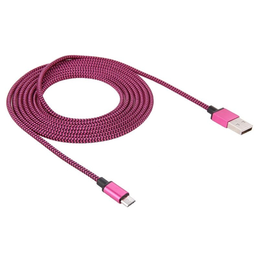 2m Woven Style Micro USB To USB 20 Braided Charging And Data Sync Cable 1