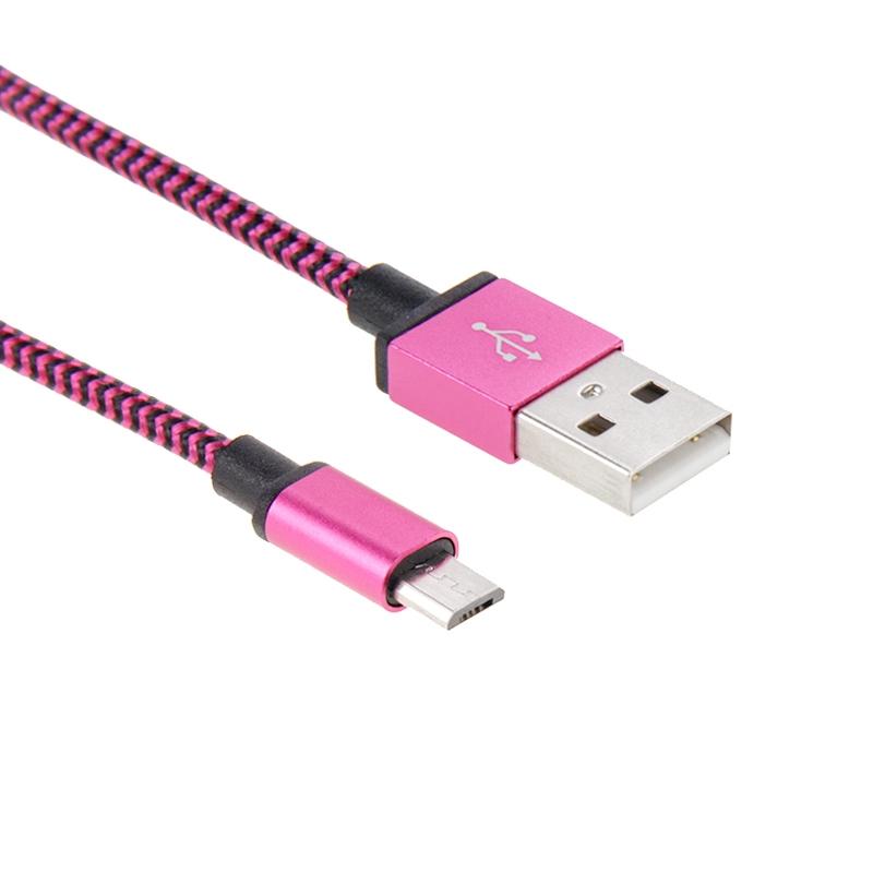 2m Woven Style Micro USB To USB 20 Braided Charging And Data Sync Cable 3