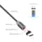 Magnetic USB-C Charging Cable 360° Rotation LED Fast Charge Durable Braided Cable