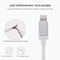 Durable 8 Pin USB Charging Cable 1m with Metal Head Fast Sync Data Cable for iPhone iPad