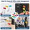 Writable Cable Labels Reusable Hook and Loop Wire Label Straps Cable Organization Tags