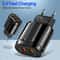 Dual USB Portable Travel Charger with 1M USB to Type-C cable Fast Charging Adapter