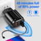 Dual USB Portable Travel Charger with 1M USB to Type-C cable Fast Charging Adapter