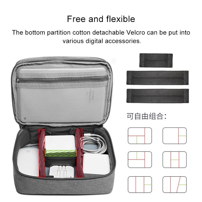 Multi-Function Headphone & Cable Storage Bag Travel Organizer for Electronics Accessories