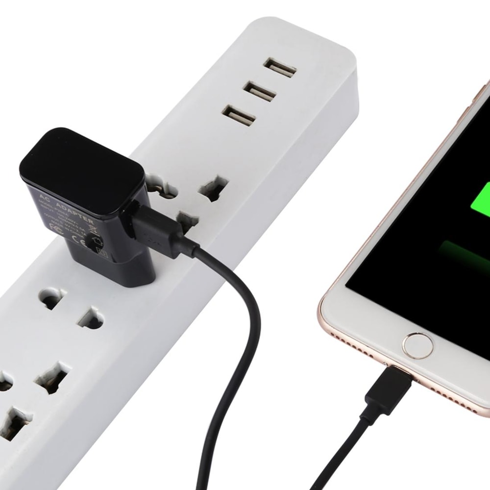 iPhone 5V 2.1A Intelligent USB Fast Charger with 1m Lightning Cable