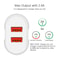 Dual USB Travel Charger With 8 Pin Cable Fast Charging Compact Adapter 7