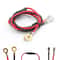 10A 60cm O-Type Terminal Automotive Wiring Harness 12V Car Battery Power Cable Red Black