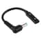 DC 5.5x1.7mm to USB-C Female Power Adapter Cable Compact Barrel Jack Charging Converter
