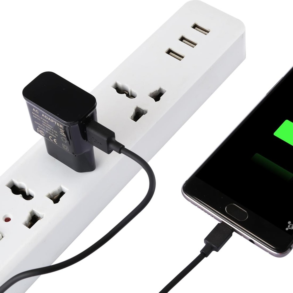 USB Wall Charger 5V 2.1A Fast Charging Adapter with USB-C Cable