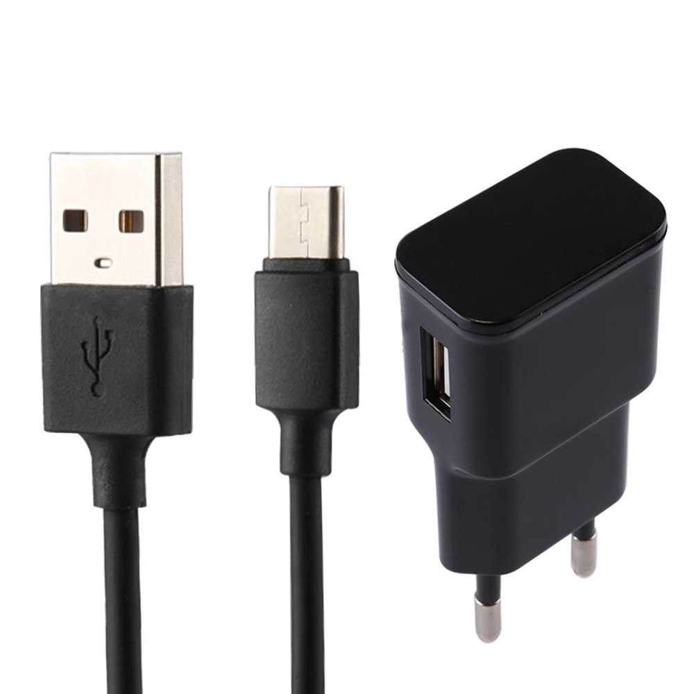 USB Wall Charger 5V 2.1A Fast Charging Adapter with USB-C Cable