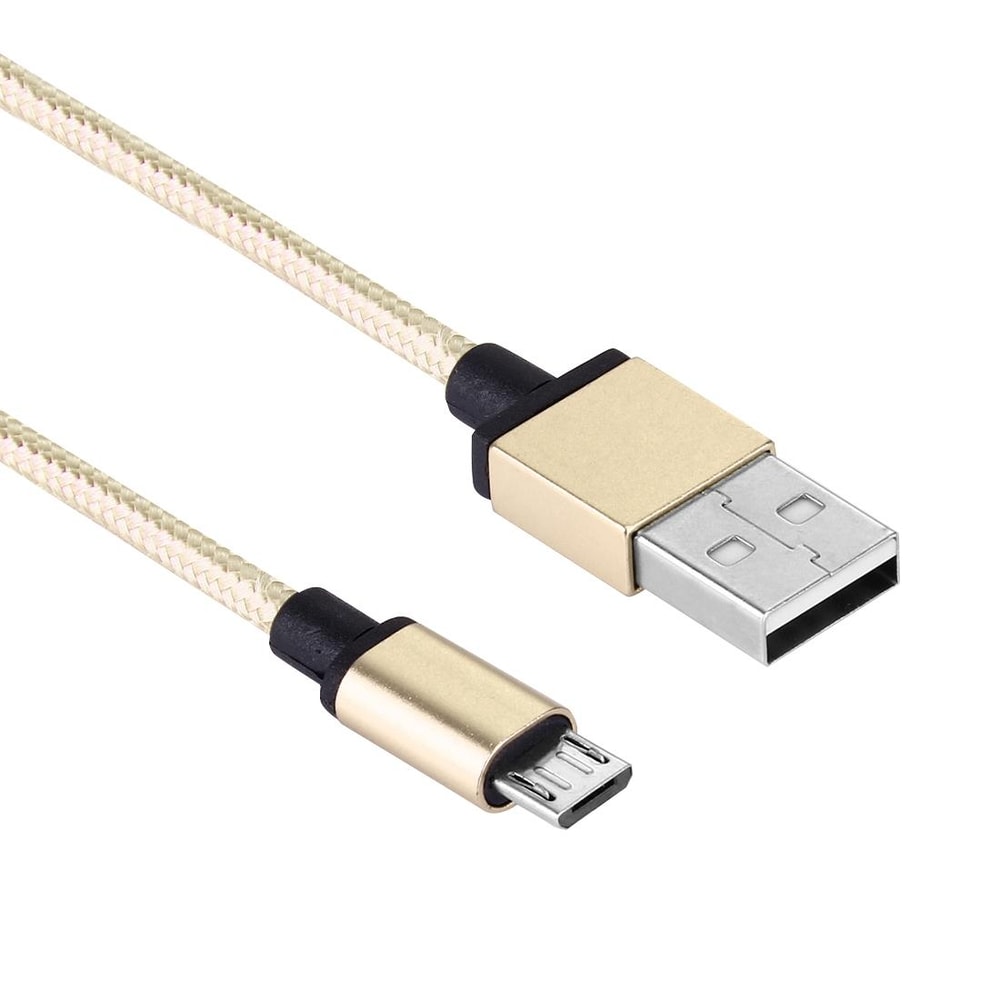 HeavyDuty Micro USB Charging Cable 1M Fast Sync Data Cable With Woven Metal Design 4