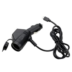 3-in-1 car charger dual usb cigarette lighter adapter with charging cable 120w 12v