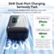 AMagisn Fast Charging Case for Insta360 X5 Dual Battery Charger with LCD Screen and USB C Cable