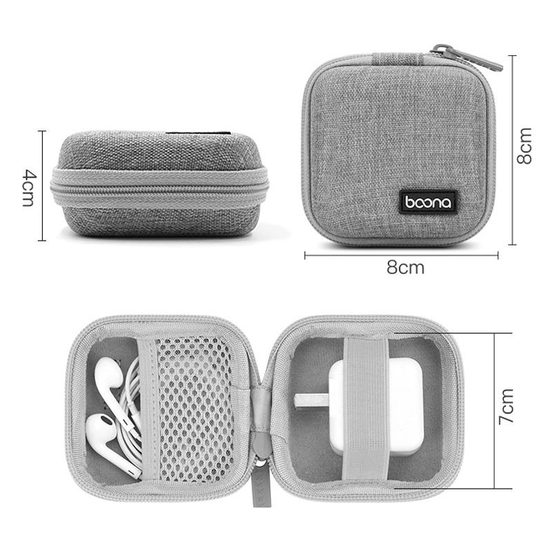 BN-F001 EVA Cable Organizer Storage Case, Travel Headphone & Charger Box