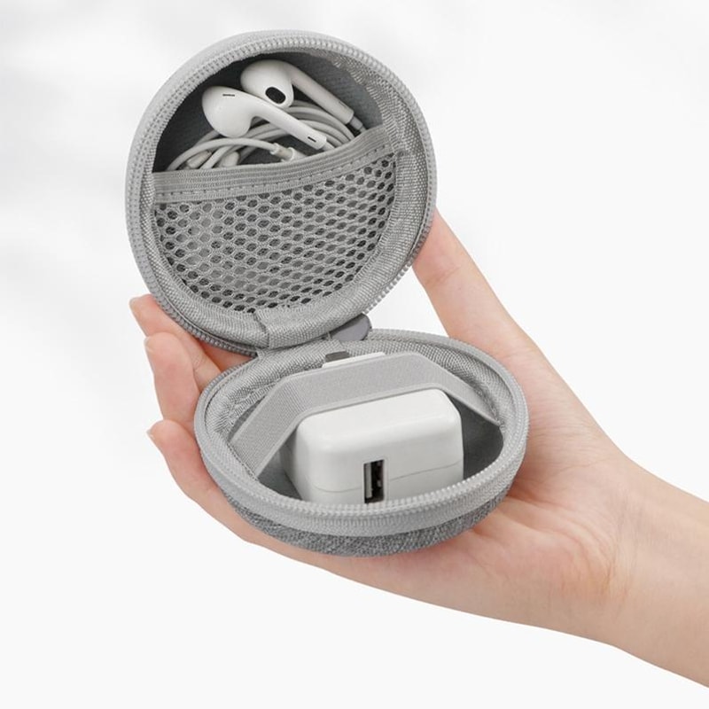 BN-F002 EVA Cable Organizer Case Travel Electronics Charger Storage Bag