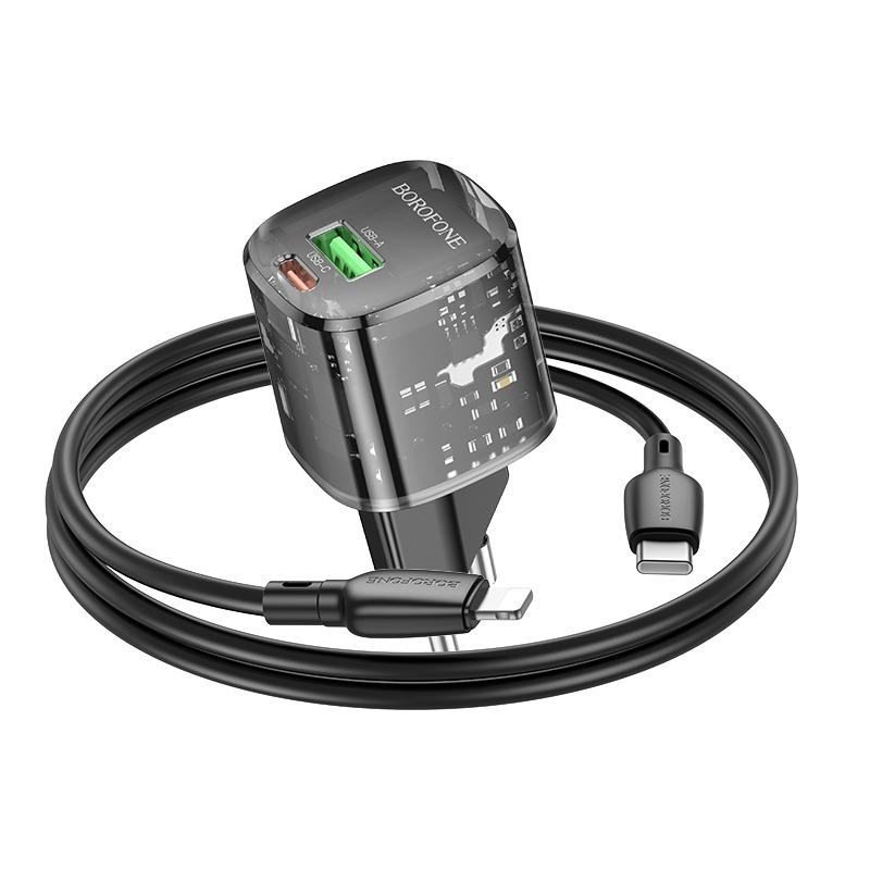 BN17 PD20W Fast Charger with USB-C to Lightning Cable Dual Port Charging Kit
