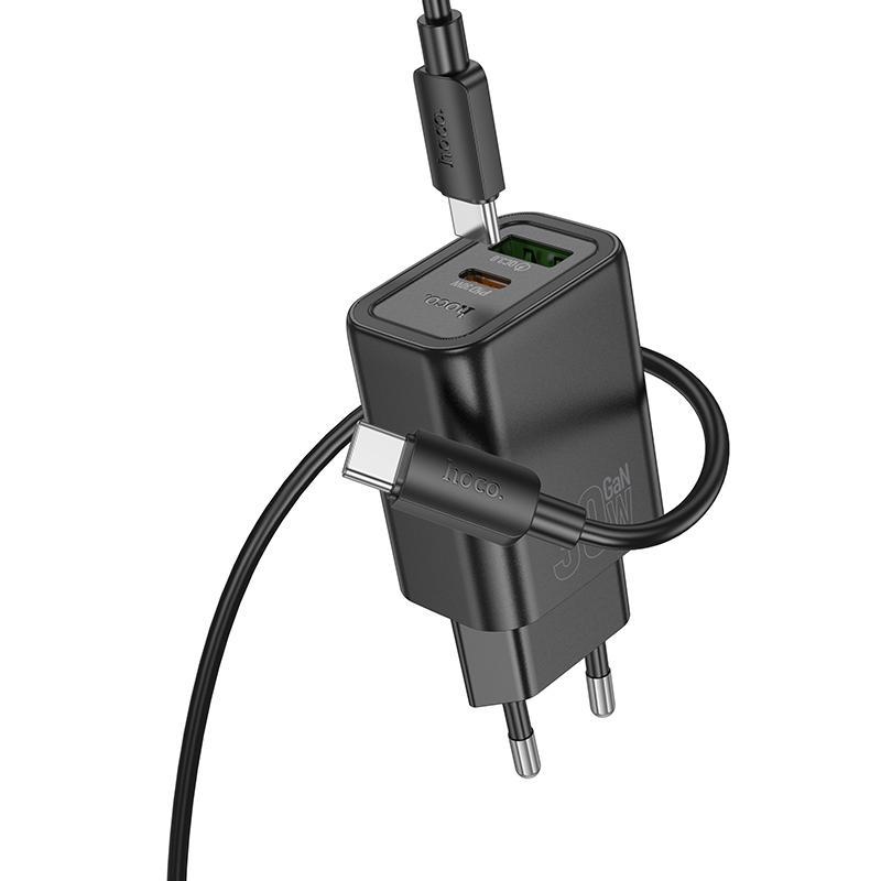 N63 PD30W QC3.0 USB-C Fast Charger Set with 60W Type-C Cable