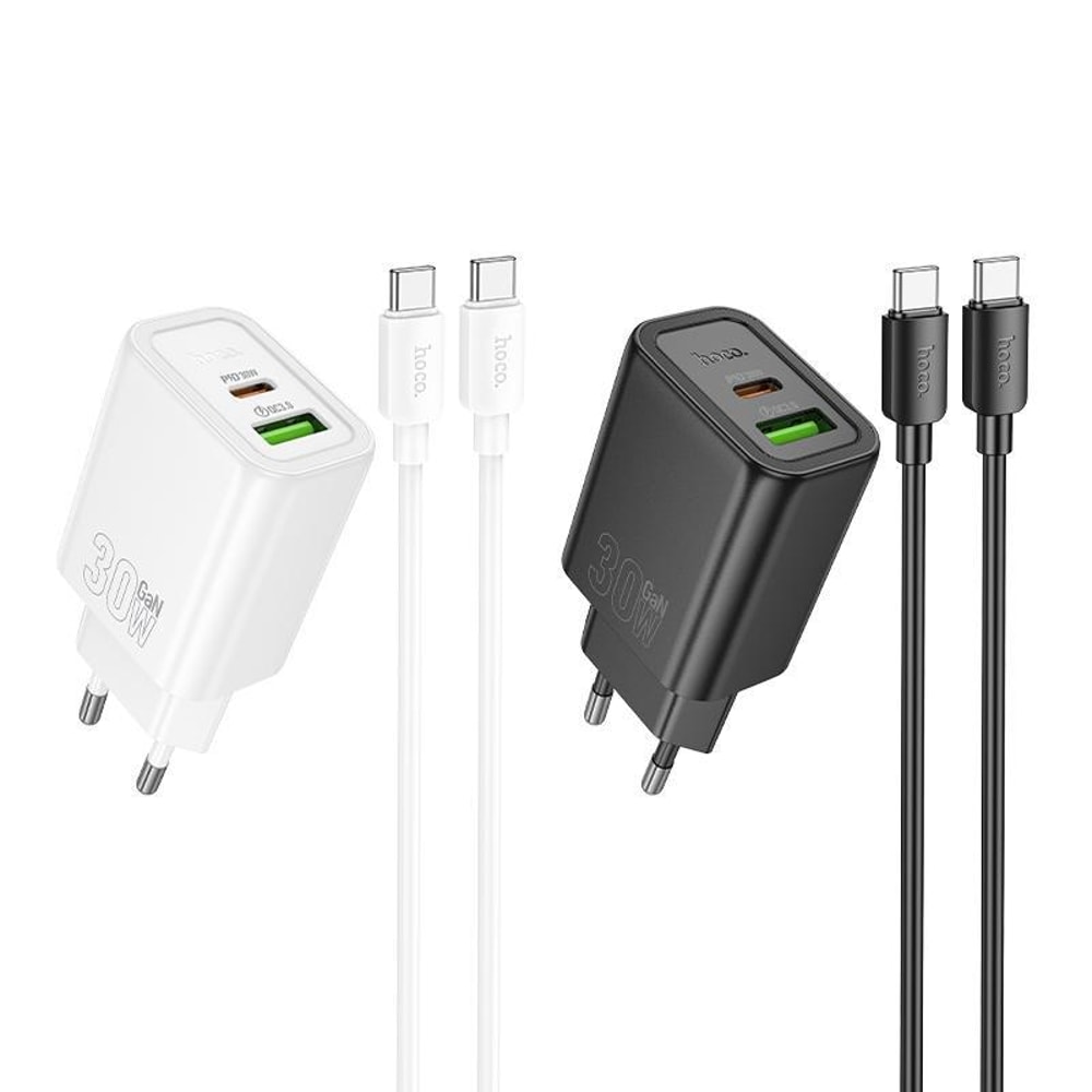 N63 PD30W QC3.0 USB-C Fast Charger Set with 60W Type-C Cable