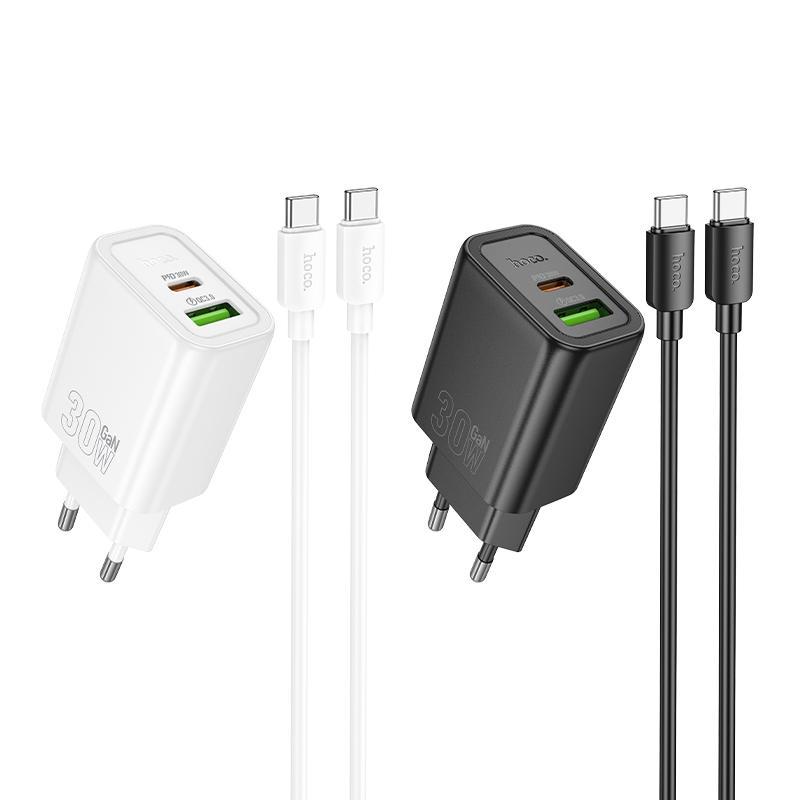 N63 PD30W QC3.0 USB-C Fast Charger Set with 60W Type-C Cable