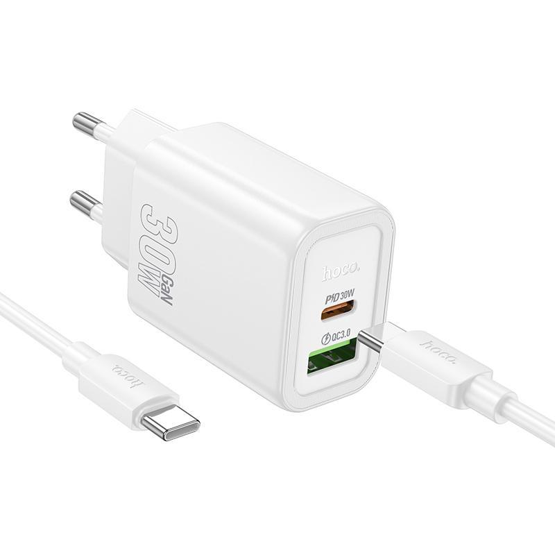 N63 PD30W QC3.0 USB-C Fast Charger Set with 60W Type-C Cable
