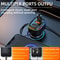 K5 3-in-1 Fast Charging Car Charger with Dual USB & Type-C PD Adapter