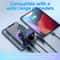 30W PD Car Charger with Spring Type-C Cable USB Fast Charging Adapter