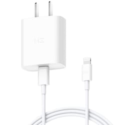 xiaomi zmi 20w pd fast charger with usb-c to lightning cable for iphone quick charging kit