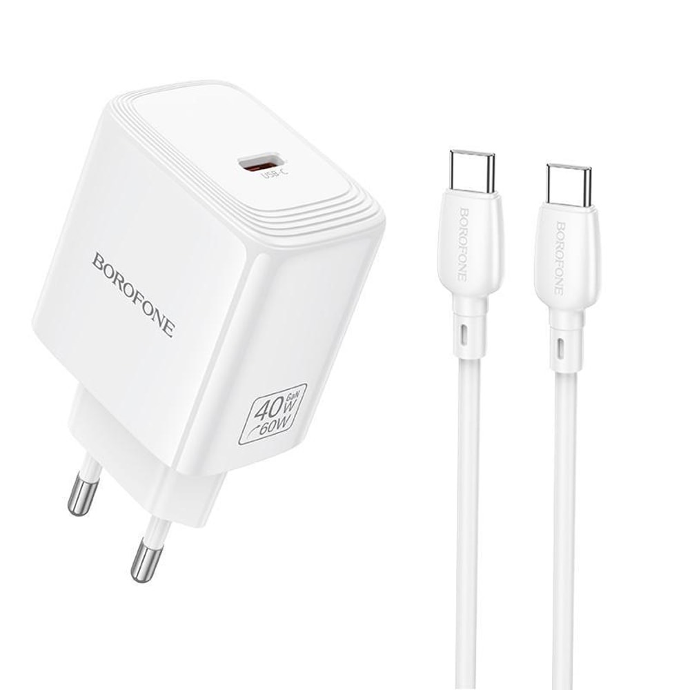 BN33 40W Fast USB-C Charger with Cable Compact PD Power Adapter