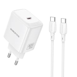 bn33 40w fast usb-c charger with cable compact pd power adapter