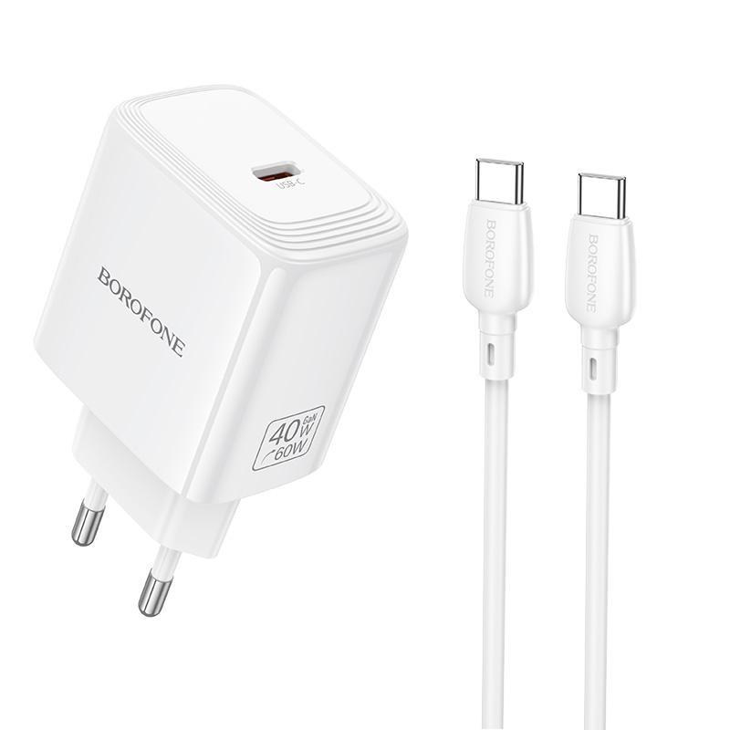 BN33 40W Fast USB-C Charger with Cable Compact PD Power Adapter