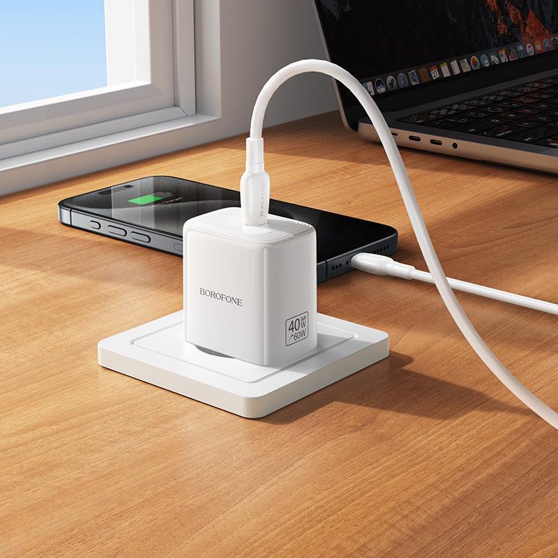 BN33 40W Fast USB-C Charger with Cable Compact PD Power Adapter