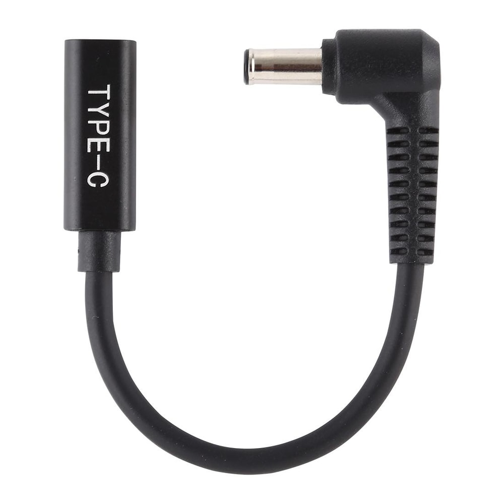 USB-C Female to 5.0x1.0mm DC Adapter Cable Compact Power Connector for Laptops Routers